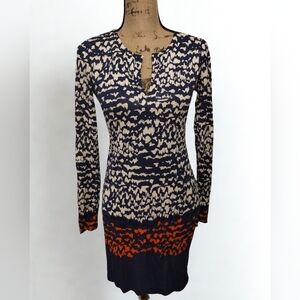 Diane Von Furstenburg Reina Long Sleeve Silk Dress Women's Size 2
